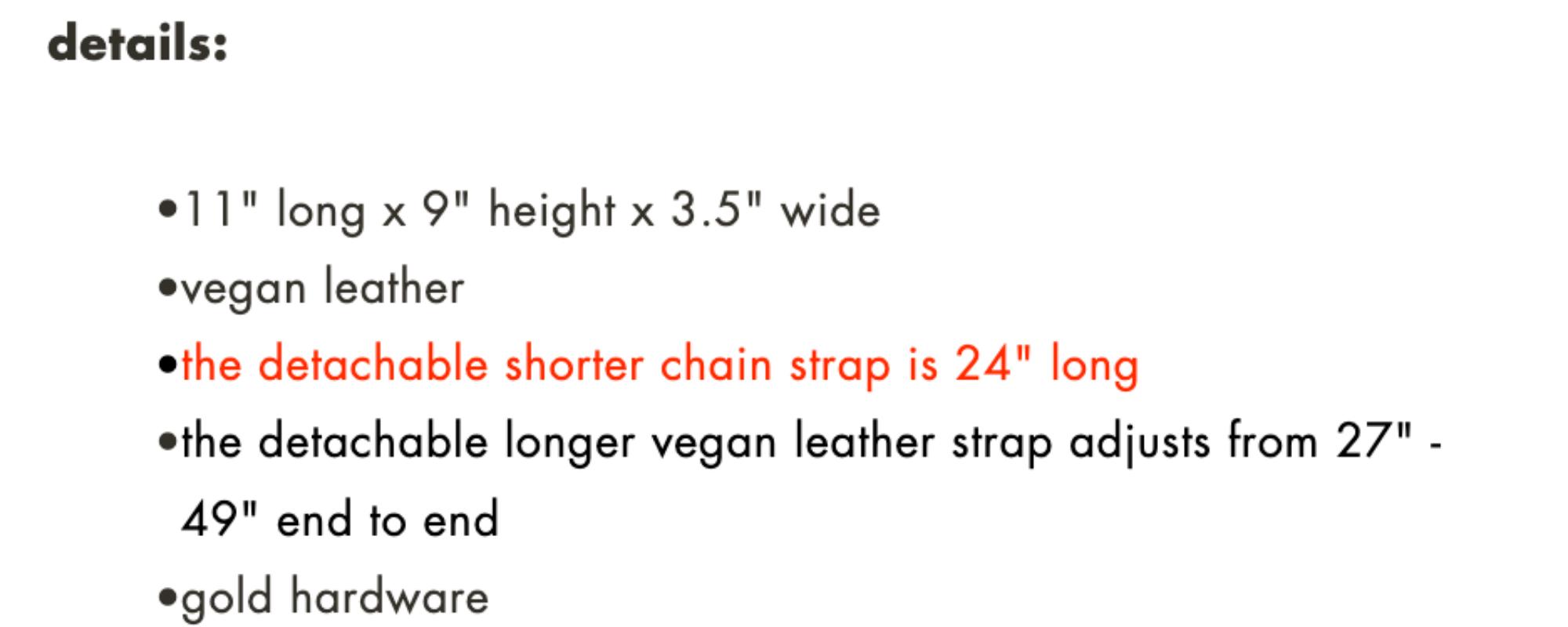 Marissa Saddle Crossbody Bag with Chain Strap and Simple Design