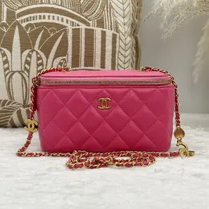 Pre-owned CHANEL Love Adjustable Clasp Makeup Box Chain Bag 866