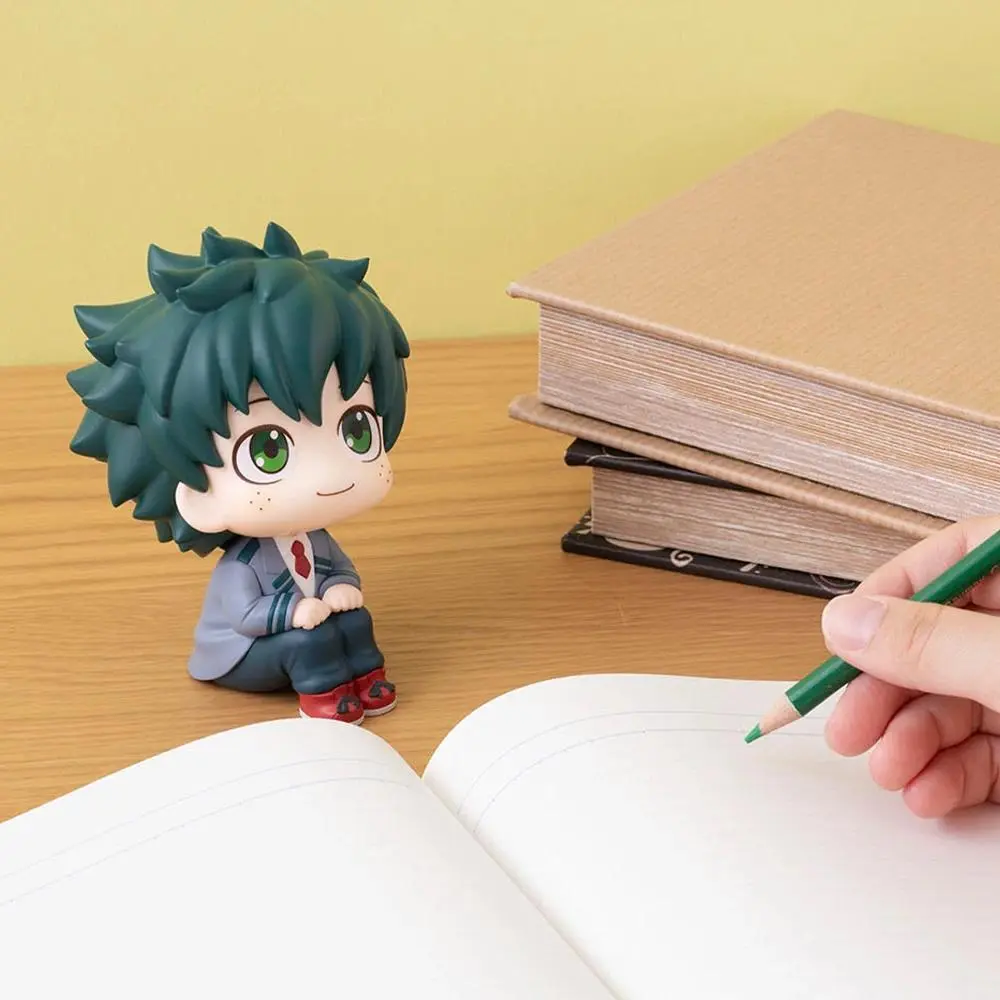 MHA Anime Figures Midoriya Izuku Bakugou Katsuki action figure Toga Himiko figure Todoroki Shoto Toys Look up model doll Gifts