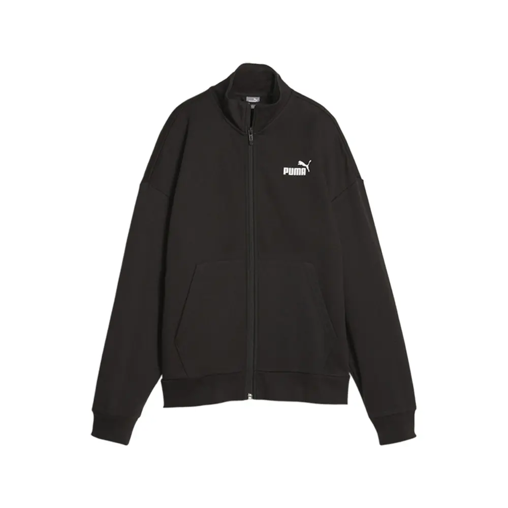 PUMA Womens Essentials+ Small Logo Jacket Athletic Outerwear Casual - Black