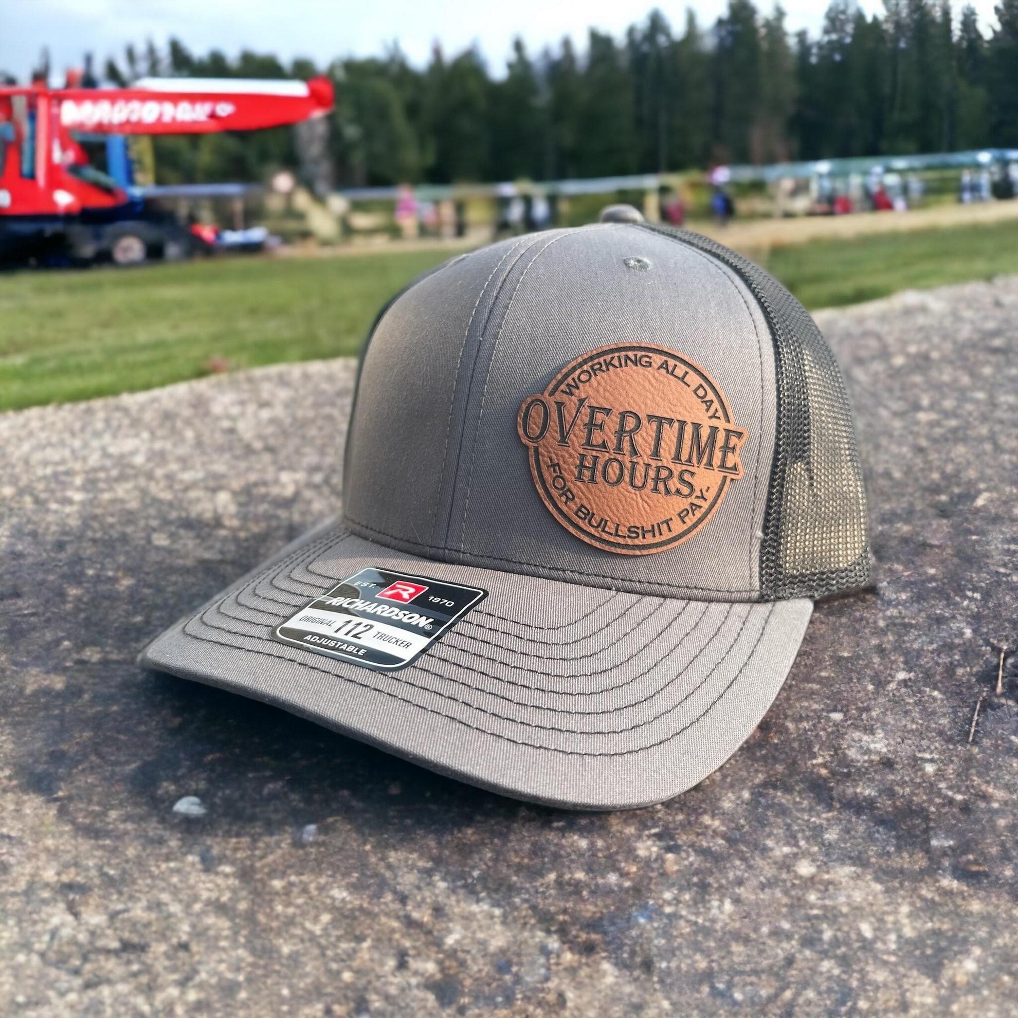 [SALE 50%]  Bu.sc.h Light Matters BLM Hat - I Hate Pulling Out Leather Patch Trucker Hat - Richardson 112 Mesh Back Cap - Fishing & Boating Gifts for Men
