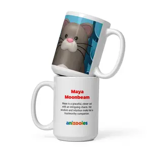 Maya Moonbeam – White Glossy Mug
