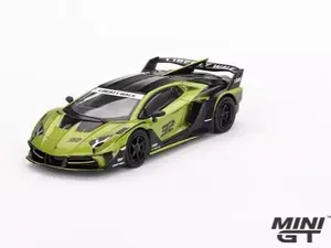 Mini GT 1:64 LB-Silhouette WORKS Lamborghini Aventador GT EVO Lime Car MGT00605