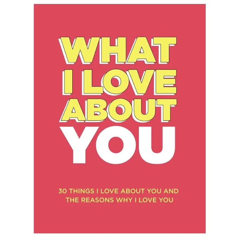Juqueasy What I Love About You: A Fill In The Blank Book of Reasons, Anniversary Wedding Gift for Couple Men Women, Christmas Stocking Stuffer Gifts for Him Her Husband Wife Boyfriend Girlfriend