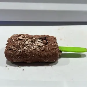 Miselanea Aurora Clay Carmesi Creation 3 inches long in a Form of Paleta Brown and White Clay Caolin Made in Mexico