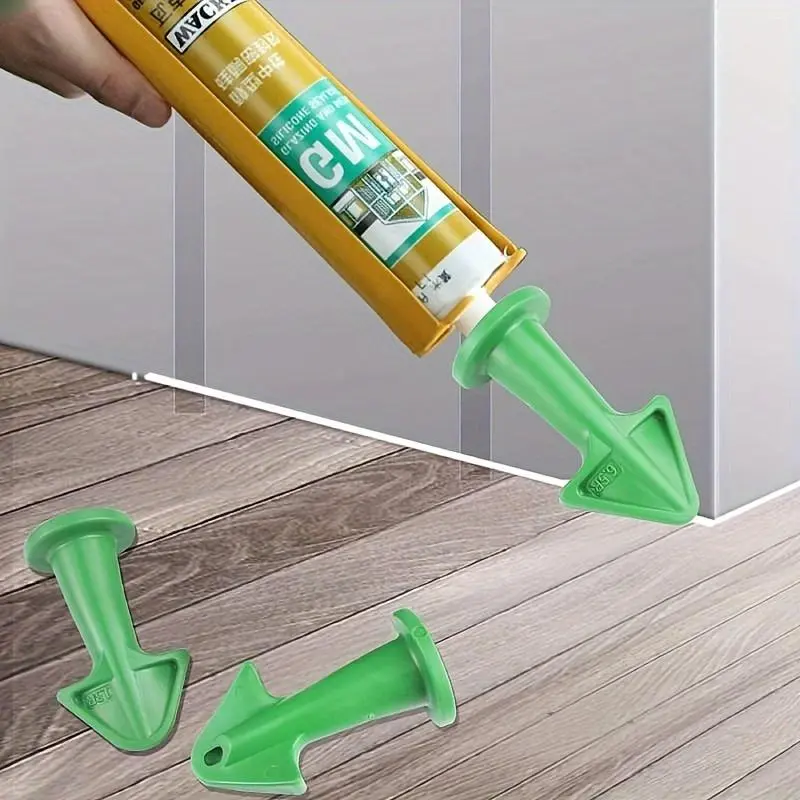 Caulk Nozzle Set, Silicone Applicator & Scraper & Sealant Nozzle, Caulk Nozzle Tool, Car Repair Tool, Includes Silicone Applicator, Scraper, and Sealant Nozzle, Caulking, Tool Kit Set, Handle, Hand Tools, DIY Tools