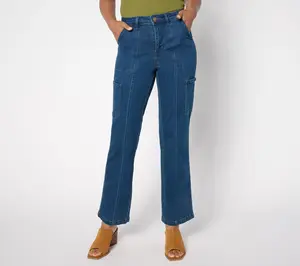 Belle by Kim Gravel Tall TripleLuxe Denim Relaxed Cargo Jean