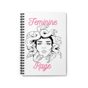 Feminine Rage Spiral Notebook - Ruled Line