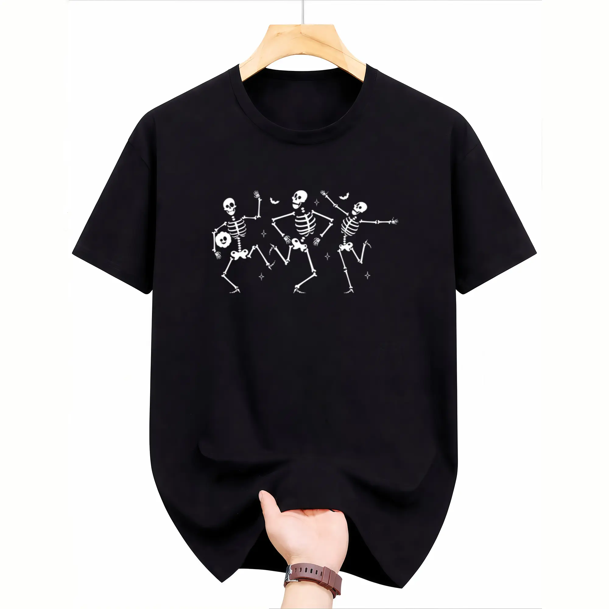 Whimsical Dancing Skeletons T-Shirt for Your Halloween Celebration
