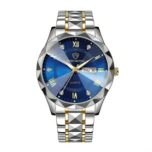 New men's watch - waterproof dual calendar luminous business wristwatch - best-selling quartz watch