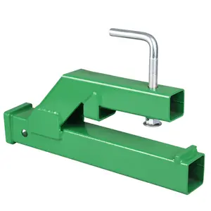 GARVEE Clamp On Trailer Hitch 2" Ball Mount Receiver Adapter Bucket Trailer Hitch Competible with Deere  Tractor Bucket Forklift