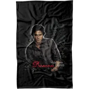 Vampire Diaries Damon Fleece Blanket 36" x 58",Damon