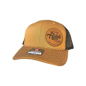 Richardson Hat: Hawk Tuah Custom Leather Patch Trendy Hat