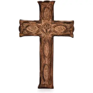 Handmade Wooden Wall Cross Church Home Room Décor