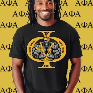 Alpha Phi Alpha T-shirt. Alpha 1906 Fraternity Apparel. Ice Cold Brothas, The Oldest & The Coldest, Men of Distinction.