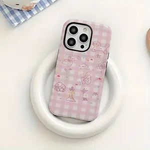 2-In-1 Detachable iPhone Case, Matte Hard Shell, Human Figure Pattern, Full Protection, Compatible with iPhone 16/15/14/12/11 Pro Max Plus