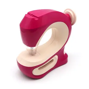Electric Sewing Machine for Little Girls Mini Home Appliance Tailoring Toy Set Gift