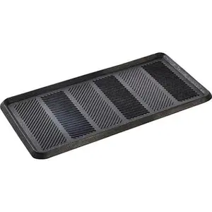 Manakey Group 54102 Boot Tray Rubber, Black - 32 x 16 x 0.75 in.