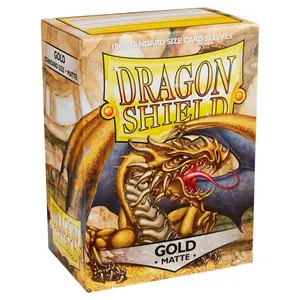 Dragon Shield Matte Gold Card Sleeves 100 pack