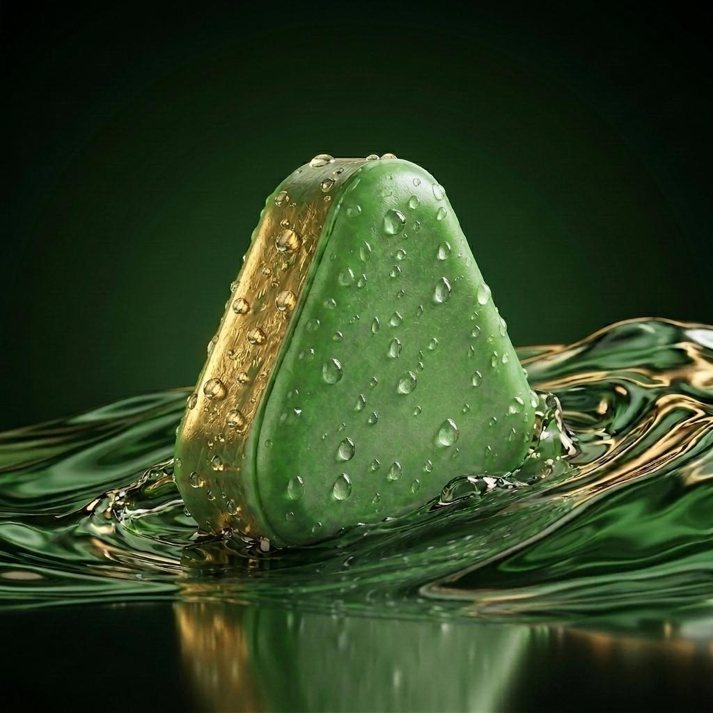 Miao Fu Tong Natural Triangular Shampoo Bar 120g - Seven-Green Soap Shampoo with Osmanthus Herbal Extracts for All Hair Types