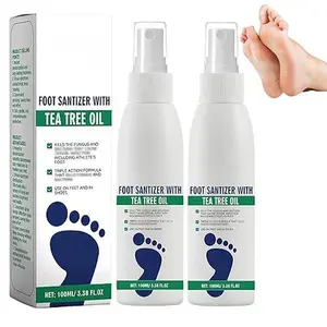 3PCS Foot Spray with Tea Tree Oil,Tea Tree Oil Spray for Foot,Clearing Foot & Shoe Spray,Refreshing and Comfortable