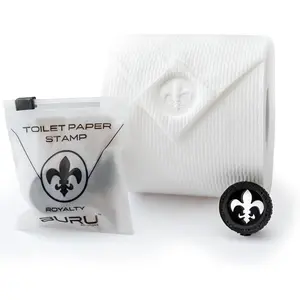 Toilet Paper Stamp (Fleur de Lis) - Add a Unique Personal Touch to Your Bathroom Decor, Enhance Home Decor, Ideal for Housekeeping, Hotels, Rentals, Home Staging Decor