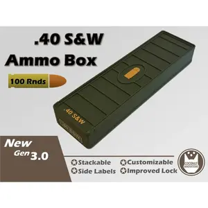 Ammo Storage Box 40 S&W 100 Rounds