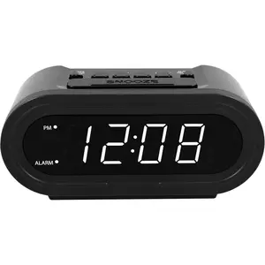 Digital  with AccuSet - Automatic  Clock, Never Needs Setting (Midnight Black-White LED)