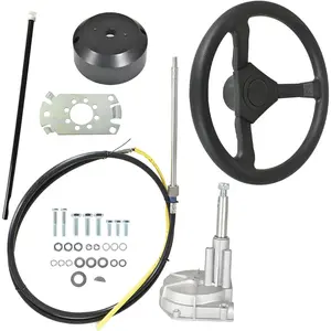 10FT Outboard Boat Rotary Steering System with Wheel Replacement for SS13710 Marine
