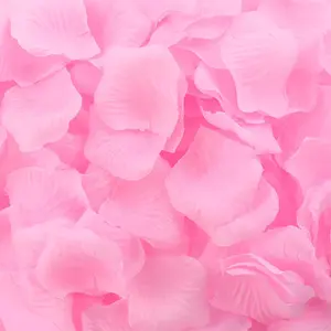1000 Pcs Artificial Fake Rose Petals for Romantic Night Engagement Party Wedding Event Bulk Flower Decorations Pale Pink