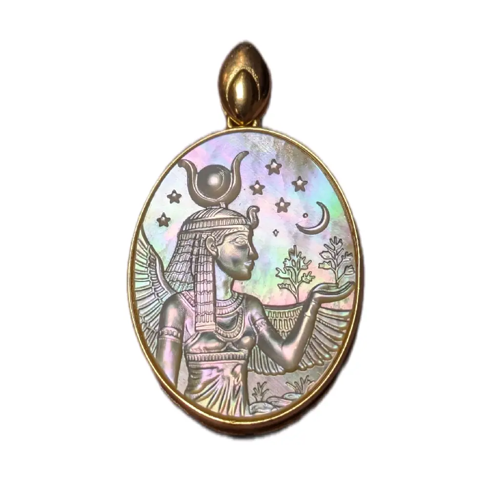 Isis Black Mother of Pearl Golden