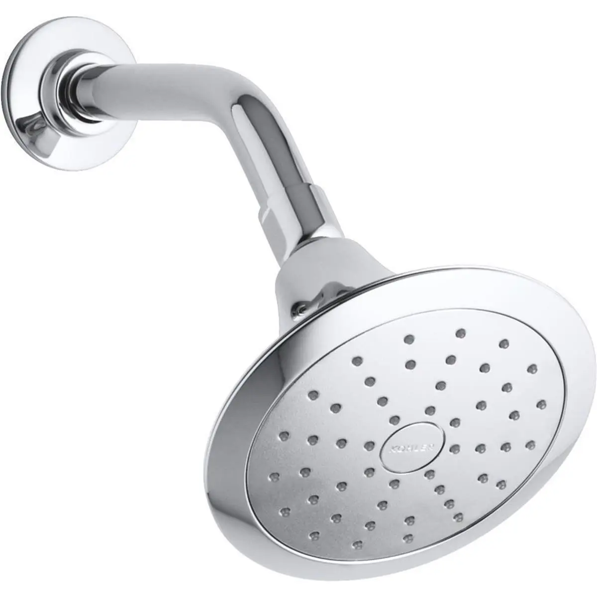 212 MAIN Kohler & Sterling Forte Polished Chrome Single-Function Shower Head with Consistent Water, Racetrack Flow Soft Spray
