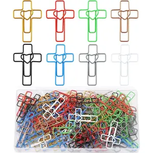 104 Pack  Paper Clips,  and Journal Clips, Versatile  Study Supplies for Christian Office and  Bookmarks Everyday Use (Multicolor)