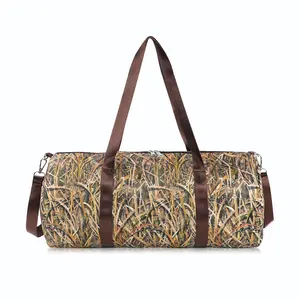 Sporty All Over Print Adjustable Strap Zipper Travel Bag, Lightweight Sports Crossbody Bag, Sports Bag for Men & Women, Athletic Bag