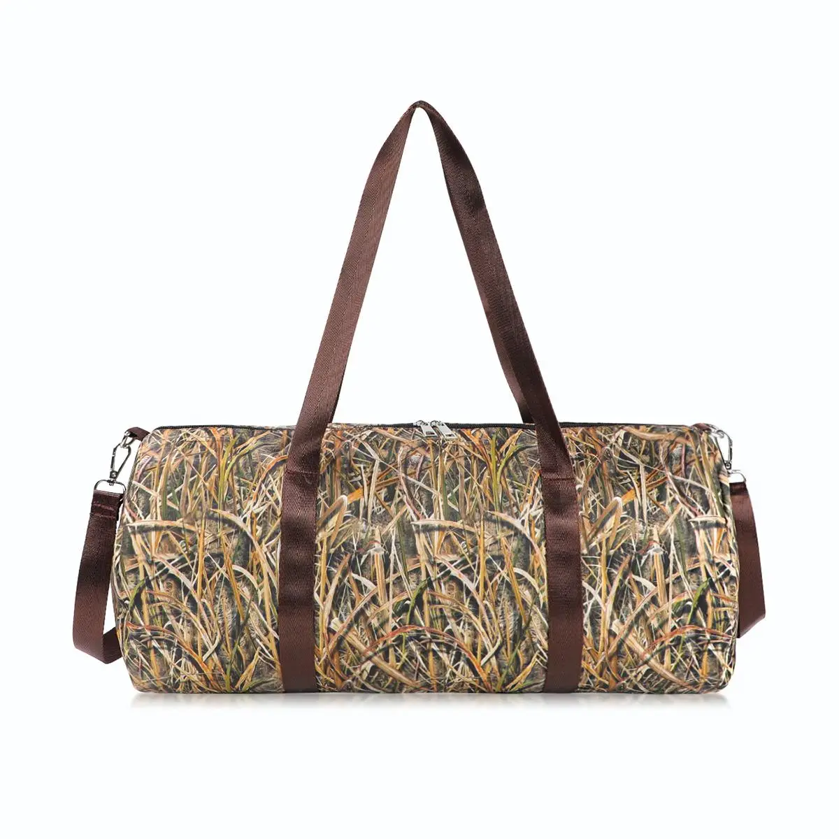 Sporty All Over Print Adjustable Strap Zipper Travel Bag, Lightweight Sports Crossbody Bag, Sports Bag for Men & Women, Athletic Bag