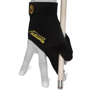 Predator Billiard Glove for Right Hand Black w/Yellow Logo S/M