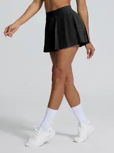 Quick-Dry Tennis Skirt, Pleated A-Line Design, Slimming Fit, Outdoor Sports Short Dress, Ideal for Active Women