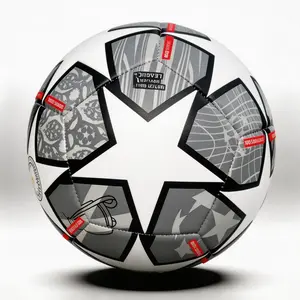 Colorful Durable Standard Size 5 Soccer Ball, Football Balls, Machine-Stitched Soft PU Material, Ideal for Games, Training, Outdoor Sports, Includes Inflation Needle
