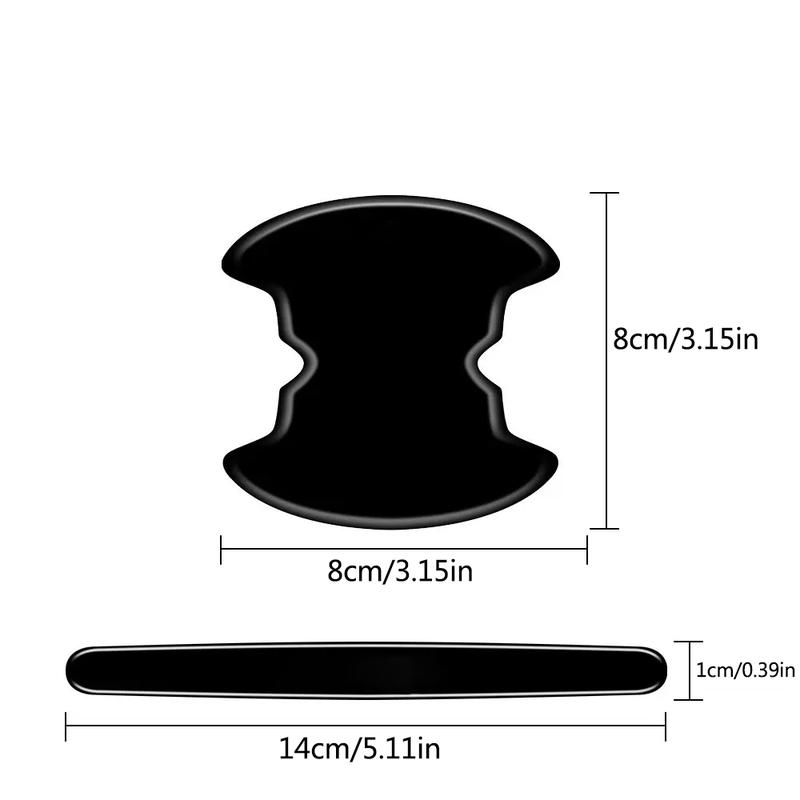 4 or 8 Pcs Car Door Handle Bowl Anti-Collision Protective Stickers for Toyota, Prius and Auris Auto Accessories
