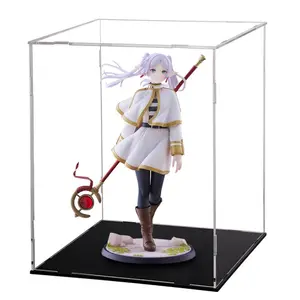 Anime Frieren Figurine Frieren Action Figure with Acrylic Display Case Desktop Decorate statue Anime Gifts