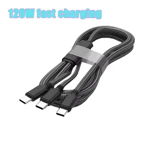 100W PD Fast Charging Data Cable, Nylon Braided Data Cable, USB A Cables, Adapter Cable, Phone Accessories Compatible with Android/Apple/Huawei/Xiaomi, Electronic