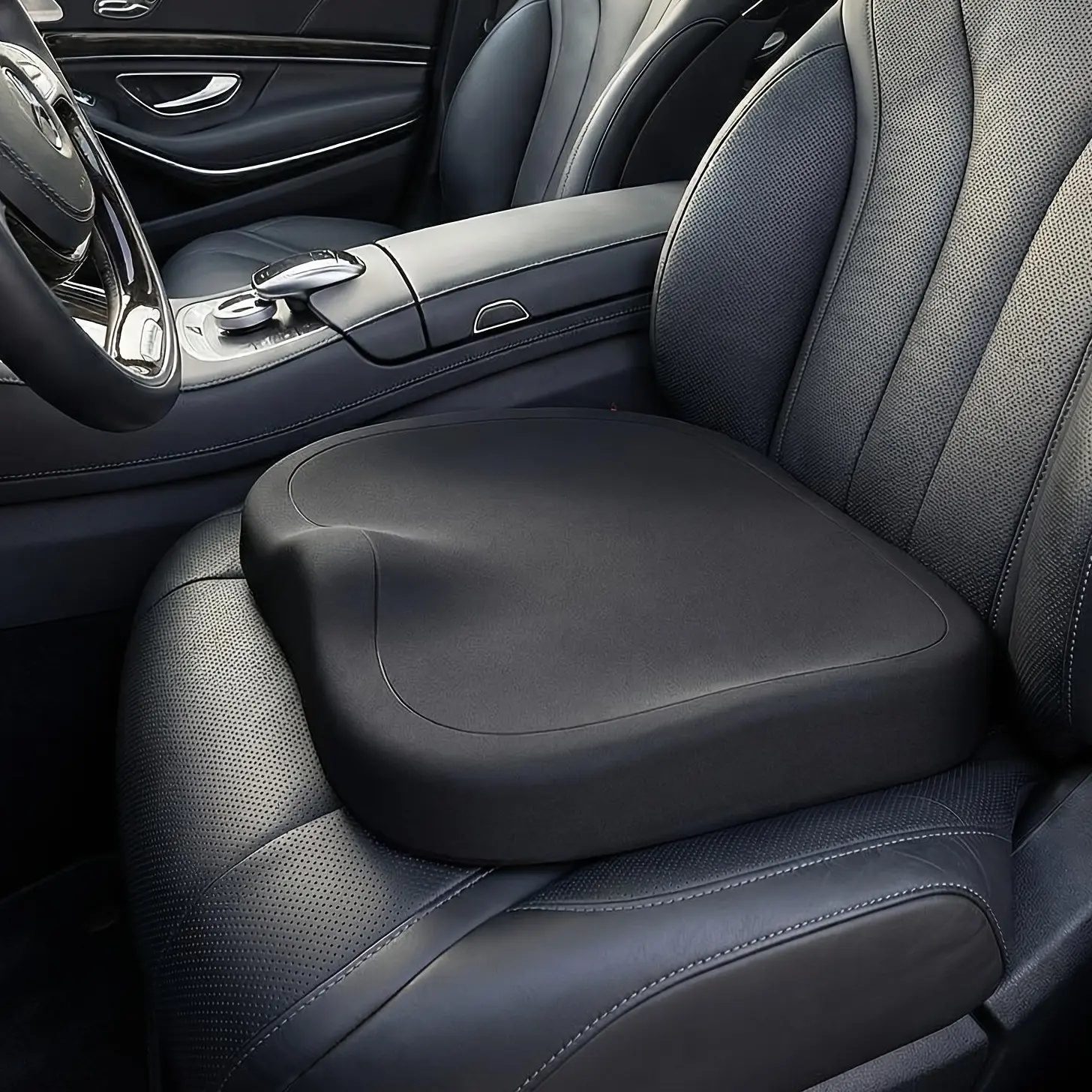 Ergonomic Memory Foam Seat Cushion,Posture-Correcting Seat Pad, Medium-Soft Cover Suitable for Home, Car, Office