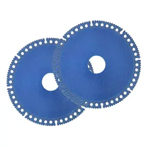 2/4 PCS 4-inch composite multi-functional saw blades, suitable for grinding machines, angle grinders accessories, cutting discs, applicable to all materials (blue)
