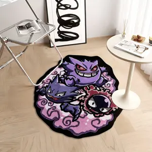 1 pcs, Home decorative rugs, cartoon rug, decorative rug, irregular shape rug, washable and recyclable, perfect for cartoon lovers, anime merchandise, suitable for living room, sofa, bedroom, bay window, and a perfect gift for friends