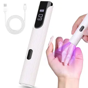 ✨ Mini Handheld One-Piece Nail Lamp Nail Manicure Led Uv Nail Care｜20-Second Flash Cure + 60-Second Deep Cure｜Low Blue Light Eye Protection & Constant Temperature｜Type-C Charging Portable Design｜Universal for Home, Salon & DIY Use