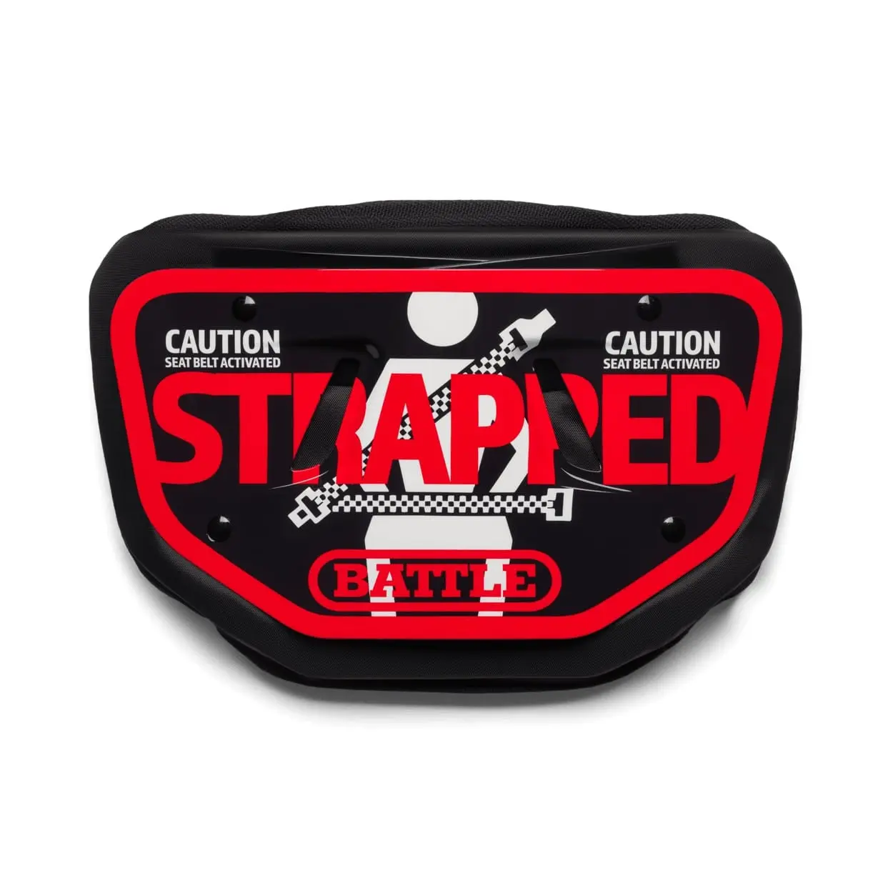 Battle "Strapped" Football Back Plate for Adults High-Impact Foam Curved Design Universal Fit with Strong Straps and Hardware Included