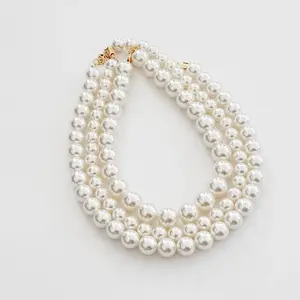 Three Piece Pearl Necklace Set