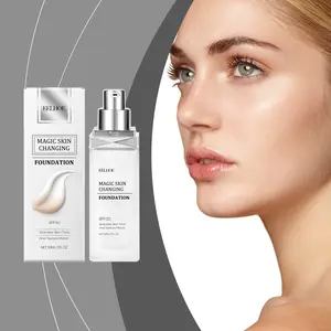 EELHOE Magic Skin Changing Foundation | Aloe Vera Hyaluronic Acid Temperature Color Changing Foundation, Gentle for Sensitive Skin, Long Lasting & Flawless Coverage
