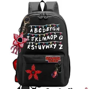 Stranger Things Backpack USB ChargingBackpack for Male and Female Students Fashionable and Versatile, Large Capacity