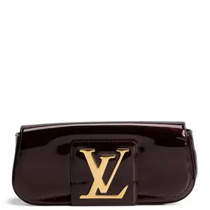 Pre-owned Louis Vuitton Patent Leather Clutches & Wristlets Patent Sobe Clutch Amarante OUTLET FINAL SALE